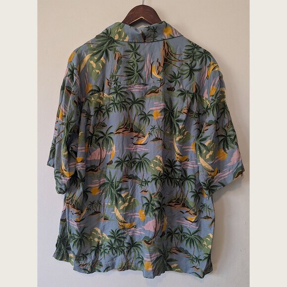 GANT - Patterned short sleeve shirt - Sz L - Picture 3 of 6
